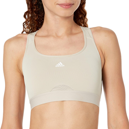 adidas Women's Powerreact Training Medium-Support Bra, Wonder Beige, X-Small DD