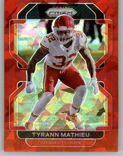 2021 Panini Prizm Prizm Red Ice #194 Tyrann Mathieu Kansas City Chiefs NFL Football Trading Card 2021 Panini Prizm Prizm Red Ice #194 Tyrann Mathieu Kansas City Chiefs NFL Football Trading Card