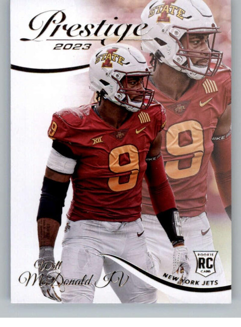 2023 Panini Prestige #388 Will McDonald IV RC Rookie New York Jets NFL Football Trading Card