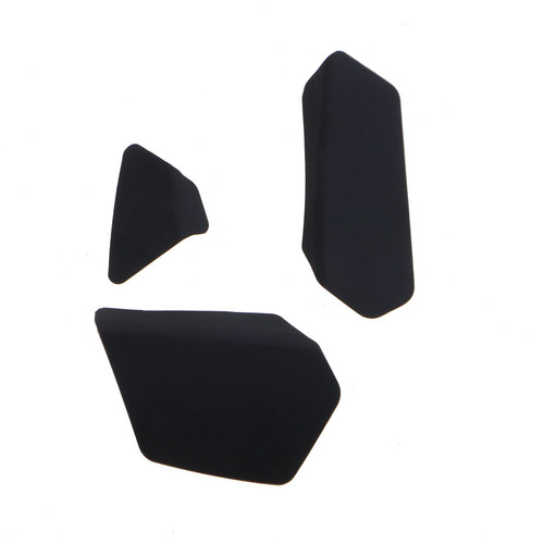 BIBABLYKE DIY Mouse Skin Mouse Skates Side Stickers Sweat Resistant Pads Mice Anti-Slip Grip Tape for SteelSerie Rival 600 650 Black