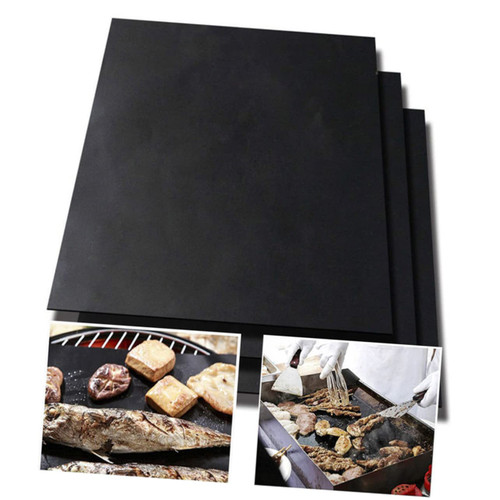 Yardwe 1 Pc non stick bbq mat bbq cooking mat non stick grill mat bbq baking mats barbecue matt gas grill mat grill mat for patio outdoor oven griddle mat oven liners protector grease man
