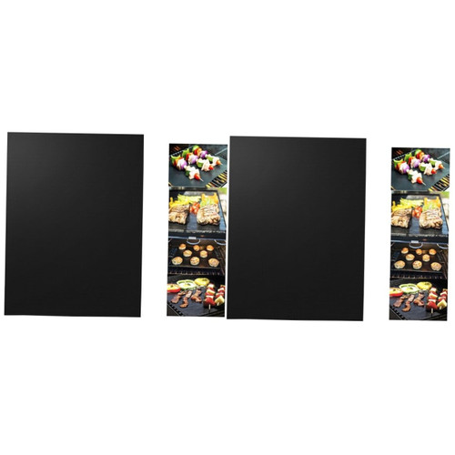 YARNOW 2pcs Bbq Mats for Grilling Non- Stick Bbq Mat for Grilling Non- Stick Oven Liner Non- Stick Bbq Grill Non Stick Bbq Mat Oven Liners Bbq Grill Mat Men's Suits Sheet Man Outdoor