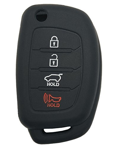 Folding Remote Key Fob Cover for 2013 2014 Hyundai Santa Fe Sonata Keyless Entry Remote Control Shell Fob Case No Chip