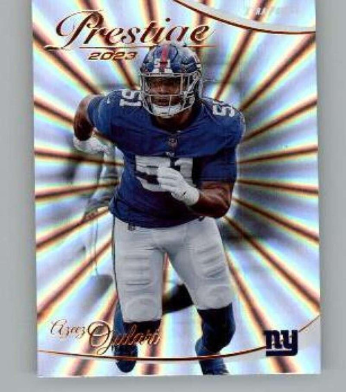 2023 Panini Prestige Xtra Points Sunburst #215 Azeez Ojulari New York Giants NFL Football Trading Card 2023 Panini Prestige Xtra Points Sunburst #215 Azeez Ojulari New York Giants NFL Football Trading Card