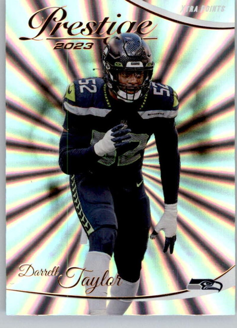 2023 Panini Prestige Xtra Points Sunburst #264 Darrell Taylor Seattle Seahawks NFL Football Trading Card