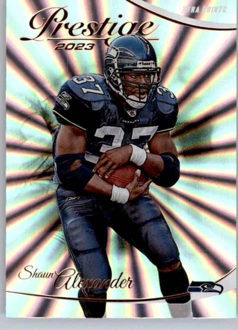 2023 Panini Prestige Xtra Points Sunburst #269 Shaun Alexander Seattle Seahawks NFL Football Trading Card