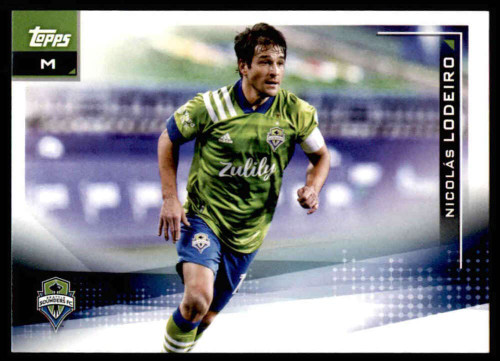 2021 Topps MLS #83 Nicolas Lodeiro Seattle Sounders FC Soccer Futbol Trading Card