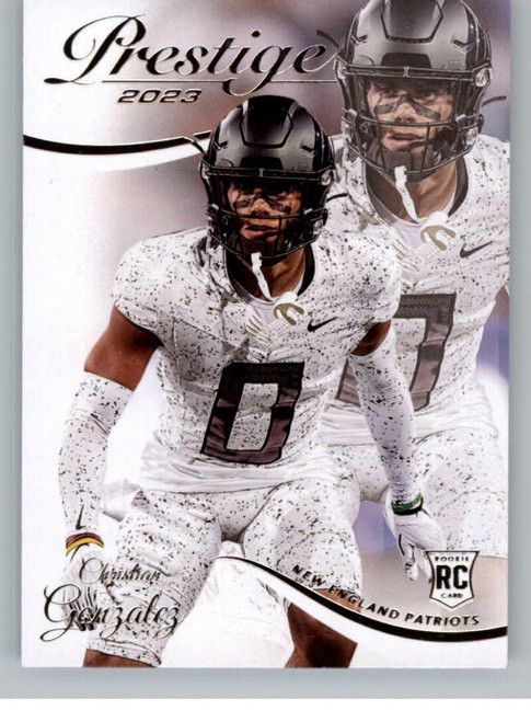 2023 Panini Prestige #319 Christian Gonzalez RC Rookie New England Patriots NFL Football Trading Card 2023 Panini Prestige #319 Christian Gonzalez RC Rookie New England Patriots NFL Football Trading Card