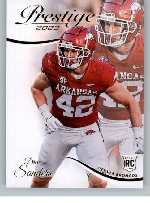 2023 Panini Prestige #334 Drew Sanders RC Rookie Denver Broncos NFL Football Trading Card
