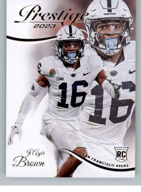 2023 Panini Prestige #349 Ji'Ayir Brown RC Rookie San Francisco 49ers NFL Football Trading Card 2023 Panini Prestige #349 Ji'Ayir Brown RC Rookie San Francisco 49ers NFL Football Trading Card