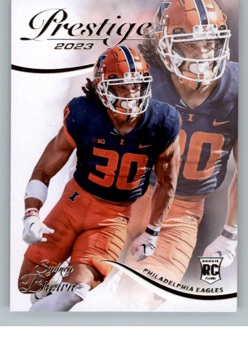 2023 Panini Prestige #377 Sydney Brown RC Rookie Philadelphia Eagles NFL Football Trading Card 2023 Panini Prestige #377 Sydney Brown RC Rookie Philadelphia Eagles NFL Football Trading Card