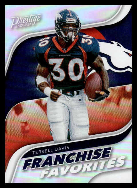 2023 Panini Prestige Franchise Favorites #13 Terrell Davis Denver Broncos NFL Football Trading Card 2023 Panini Prestige Franchise Favorites #13 Terrell Davis Denver Broncos NFL Football Trading Card