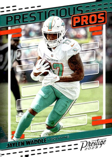 2023 Panini Prestige Prestigious Pros #14 Jaylen Waddle Miami Dolphins NFL Football Trading Card