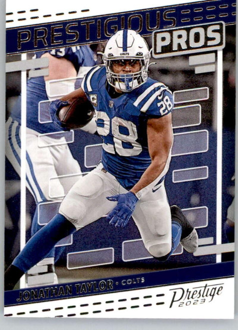 2023 Panini Prestige Prestigious Pros #7 Jonathan Taylor Indianapolis Colts NFL Football Trading Card