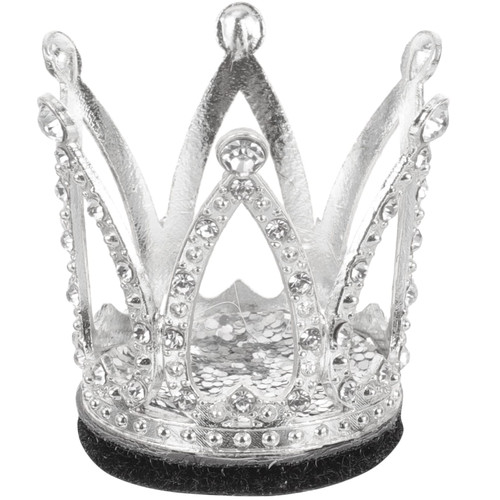 LUOZZY Rhinestone Crown for Helmet Sliver Crown for Motorcycle Bicycle Ski Helmet Decoration for Women Girl