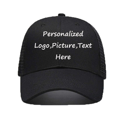 Custom Graphic Printed Trucker Hat Creative Personalized Snapback Baseball Hats Unisex Funny Mesh Caps