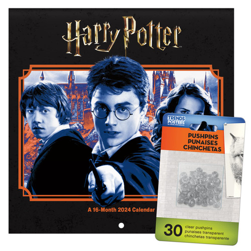 2024 Harry Potter Mini Wall Calendar & Push Pins