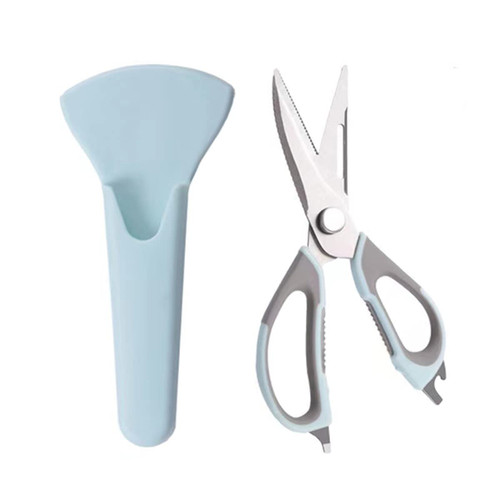 Xpp Kitchen Shears Ultra Sharp Stainless Steel Multi-functional stainless steel kitchen detachable scissors ?Heavy Duty Meat Scissors? Food Scissors for Chicken, Poultry, Fish, Herbs (Blue)