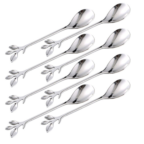 Turbokey Mini Espresso Spoons Little Spoons for Coffee 4.7 Inches Silver Leaf Retro Dessert Spoons,Set of 8 Demitasse Espresso Spoons Mini Stainless Steel Tea Spoon Set (S,Silver8) Turbokey Mini Espresso Spoons Little Spoons for Coffee 4.7 Inches Silver Leaf Retro Dessert Spoons,Set of 8 Demitasse Espresso Spoons Mini Stainless Steel Tea Spoon Set (S,Silver8)