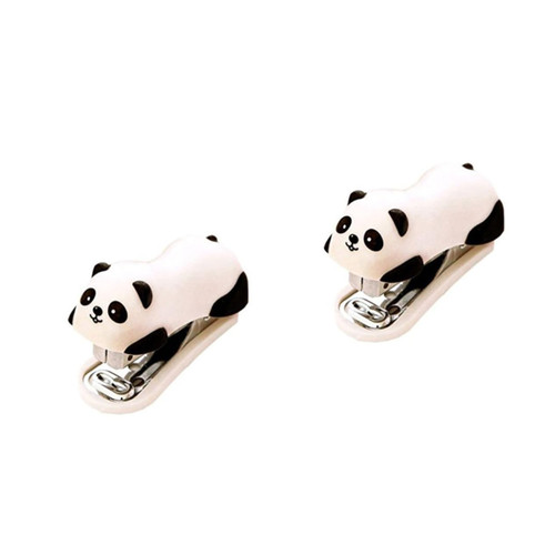 MAGICLULU 2pcs Mini Desktop Stapler School Desktop Stapler Small Desktop Stapler Student Gifts Desktop Stapler for Student Stapler for Kids The Office Gifts Desk Stapler Animal Panda Child