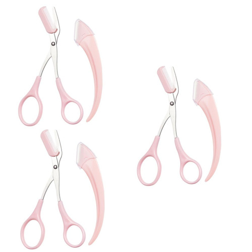 FRCOLOR 3 Sets Eyebrow Trimmer Eyebrow Scissors Facial Razors Eyebrow Shaver Eyebrow Eyebrow Cutter Eyebrow Clippers Eyebrow Shaping Razor Eyebrow Razor Eyebrow Abs Arc Miss