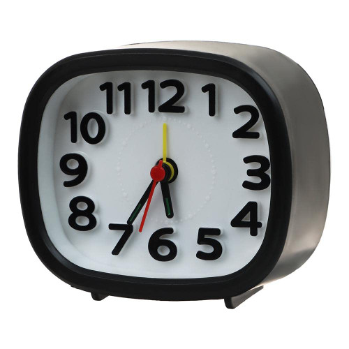 HomeSoGood Silent Alarm Clocks Battery Operated Quartz Alarm Clock No Tick Bedroom Bedside Clocks