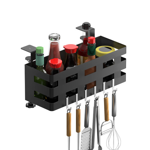 Fenghome Griddle Caddy for 28"/36" Blackstone Griddles, Space Saving Outdoor Grill Accessories Storage Box, Outdoor Grill Caddy BBQ Accessories Organizer Basket