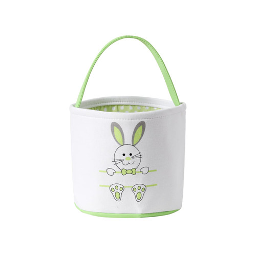 Easter Basket Easter Bucket Bunny Basket for Kids, Canvas Bunny Print Basket, Egg Hunt Basket Easter Bag Tote Bag Candy Toy Storage Bag (Green) Easter Basket Easter Bucket Bunny Basket for Kids, Canvas Bunny Print Basket, Egg Hunt Basket Easter Bag Tote Bag Candy Toy Storage Bag (Green)