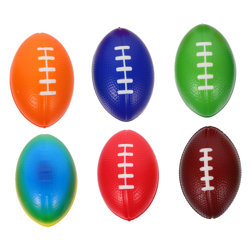 ERINGOGO 6pcs Decor Soccer Rugby Footballs Ball DIY Rugby Footballs Sports Balls Rugby Footballs Mini Accessory Rugby Footballs Party Supplies Mini Rugby Footballs Mini Football Toy Ball Pu