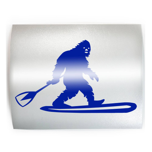 BIGFOOT PADDLE BOARD Funny Sasquatch - PICK COLOR & SIZE - Vinyl Decal Sticker E