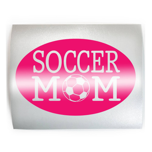 SOCCER MOM - Mother Player Game Football - PICK COLOR & SIZE - Vinyl Decal Sticker C