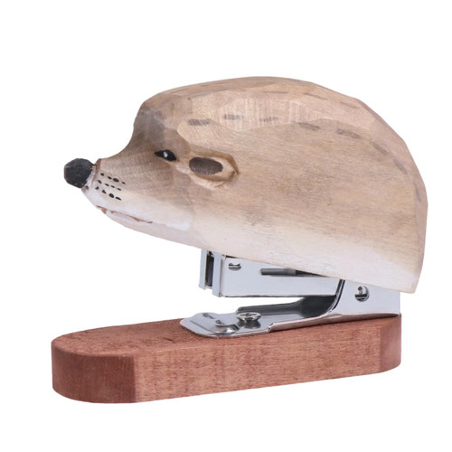KALLORY Animal Stapler Purple Stapler Manual Stapler Punching Machine for Paper Kids Stapler with Staples Table Stapler Manual Stapling Machine Stapler Machine Wooden Supplies Student Desk