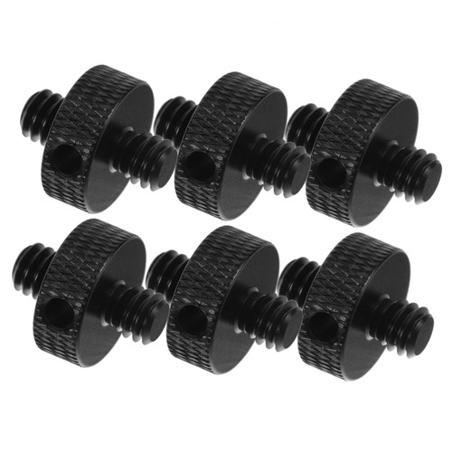 FUOYLOO 6pcs Camera Fixing Screw Tripod Screw Camera Mount Screw Tripod Mount Adapter 1/4 Screw Camera Tripod Mount Screw 1/4 Camera Mounting Screws Double Head Aluminum Alloy Monopod
