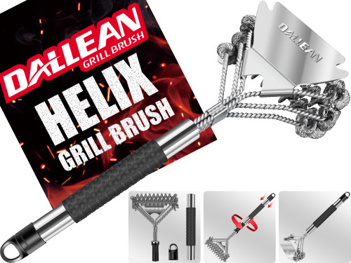 BBQ Grill Brush Bristle Free for Outdoor Grill, Grill Accessories with Replaceable Grill Brush Head, TH-2218 Grate Cleaner,BBQ Cleaning Brush,Grill Brush Set, Bristle Free Grill Brush and Scraper BBQ Grill Brush Bristle Free for Outdoor Grill, Grill Accessories with Replaceable Grill Brush Head, TH-2218 Grate Cleaner,BBQ Cleaning Brush,Grill Brush Set, Bristle Free Grill Brush and Scraper