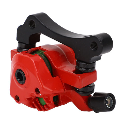 Electric Scooter Brake Caliper, Replacement Aluminum Alloy Easy Installation Electric Scooter Brake Disc Device 10inch for Replace Part(Red)