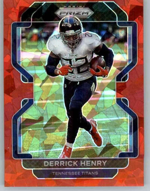 2021 Panini Prizm Prizm Red Ice #4 Derrick Henry Tennessee Titans NFL Football Trading Card 2021 Panini Prizm Prizm Red Ice #4 Derrick Henry Tennessee Titans NFL Football Trading Card