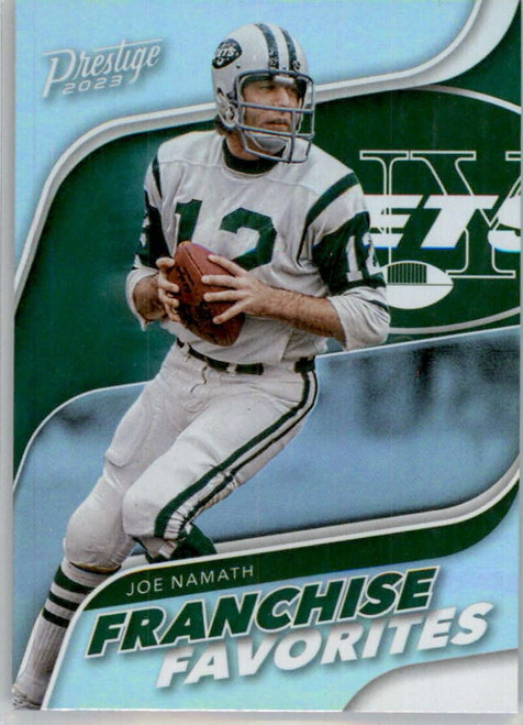 2023 Panini Prestige Franchise Favorites #3 Joe Namath New York Jets NFL Football Trading Card 2023 Panini Prestige Franchise Favorites #3 Joe Namath New York Jets NFL Football Trading Card