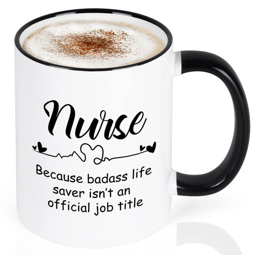 YHRJWN - Nurse Appreciation Gifts, Funny Nurse Official Job Title Coffee Mug, Nurse Gifts for Women, Nurse Week Gifts, Nurse Birthday Christmas Gifts for Nurse Graduation School Nurse 11 Oz YHRJWN - Nurse Appreciation Gifts, Funny Nurse Official Job Title Coffee Mug, Nurse Gifts for Women, Nurse Week Gifts, Nurse Birthday Christmas Gifts for Nurse Graduation School Nurse 11 Oz