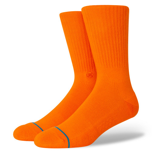 Stance Icon Crew Socks (Small, Orange)