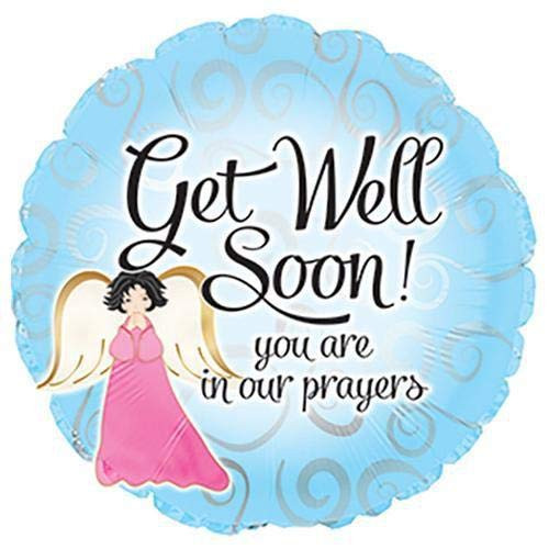 CTI 114041 GET WELL SOON ANGEL, 17", Multicolored