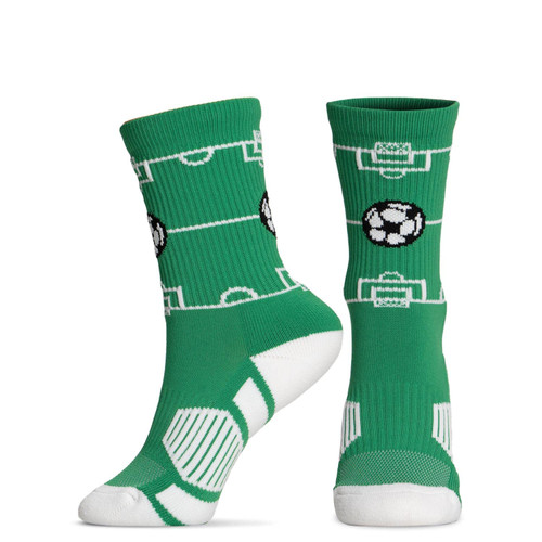 ChalkTalkSPORTS Soccer Woven Mid-Calf Socks | Soccer Field | Youth