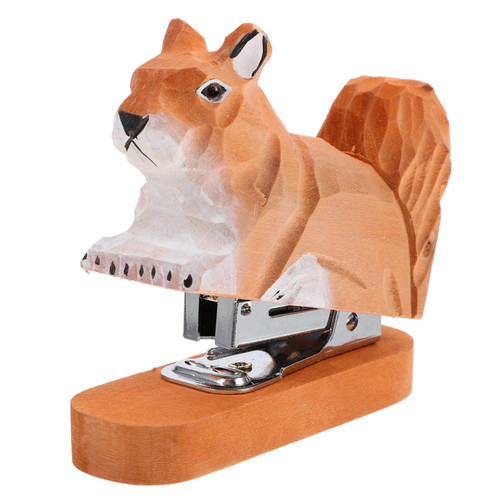 GATHINESS Stapler staplers Tools Stapler for Office Paper Stapler Booklet Stapler Paper stapling Tool Small Wood Stapler Desktop Stapler Animal Stapler Office Stapler Wooden Mini Tools