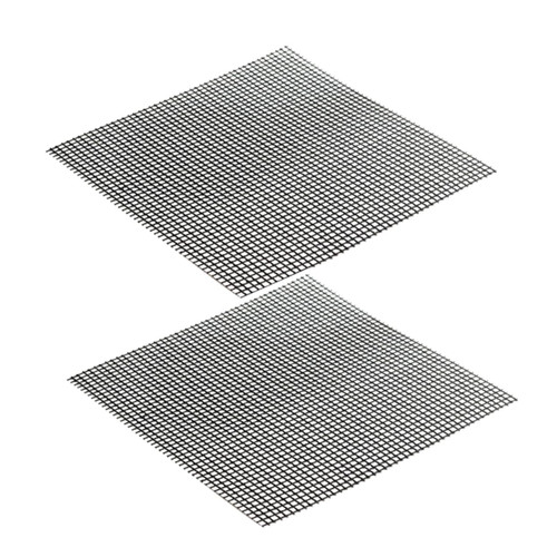 2pcs Barbecue Baking Mats Baking Mesh Mats Barbecue Mat Grill Mat BBQ Grill Net Reusable Grilling Mats Grill Mat Mesh for Smoker Barbecue Grill Mesh Accessories Grid