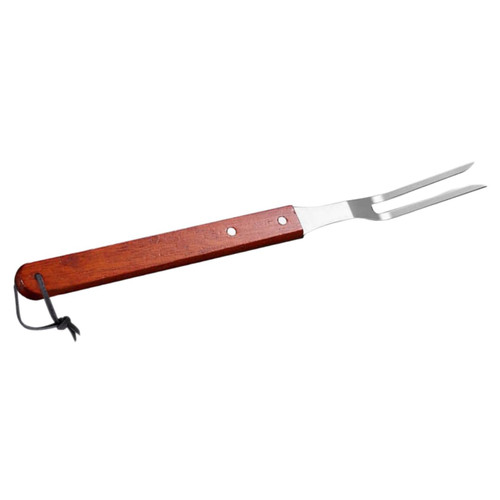 TIDTALEO Barbecue Fork Stainless Steel Forks Grill Fork Meat Serving Fork Skewers Stainless Steel Cooking Fork Kabob Skewers Grill Tools Meat Fork Carving Multifunction Wood Roasting Fork
