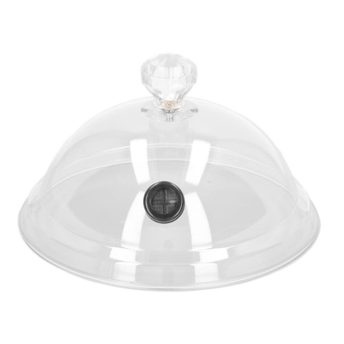 Smoking Cloche Dome Cover Lid for Plates, Bowls and Glasses, Smoking Dome Cover Kitchen Cooking Smoke Acrylic Hood Smoke Infuser Cloche Lid for Smoker Sprayer Plates Bowls Smoker Smoking Infuser