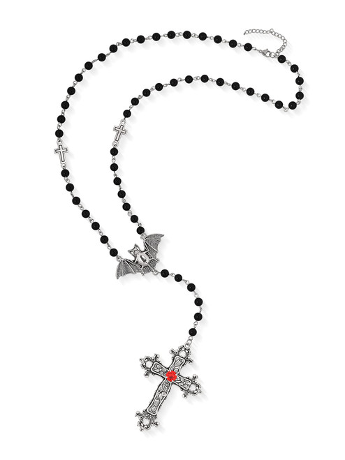 Sacina Gothic Cross Necklace, Zinc Alloy Bat Cross Pendant, Bat Necklace, Vampire Necklace, Gothic Necklace, Halloween Necklace, Christmas New Year Jewelry Gift For Women Sacina Gothic Cross Necklace, Zinc Alloy Bat Cross Pendant, Bat Necklace, Vampire Necklace, Gothic Necklace, Halloween Necklace, Christmas New Year Jewelry Gift For Women