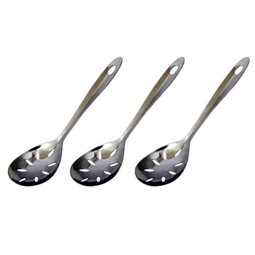 Chef Craft Stainless Steel Slotted Serving Spoon, 9-1/2 Inch (Pack of 3) Chef Craft Stainless Steel Slotted Serving Spoon, 9-1/2 Inch (Pack of 3)