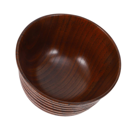 Healifty 1pc Cherry Blossom Wooden Bowl soup bowls pasta bowl wood dinner bowl egg container wood small bowl wood salad bowls dessert containers Wooden Tableware household child Jujube