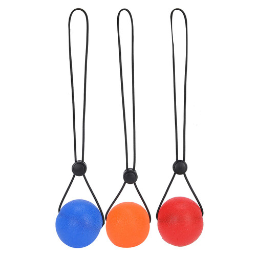 3Pcs Grip Ball - Silicone Hand Wrist Exercise Balls Finger Strength Training Ball Fitness Massage Ball Elderly Rehabilitation Training Massage Ball to Relax Hand and Reduce Stress(01)