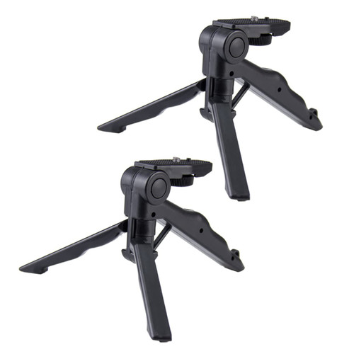 OKUMEYR 2pcs Mini Tripod Desktop Camera Stand Cell Phone Tripod Camera Desk Mount Handheld Tripod for Phone Tripod Bracket for Action Camera Tripod Desk Tripod Sports Holder Travel Plastic